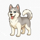 Mix: Thai Bangkaew x Siberian Husky